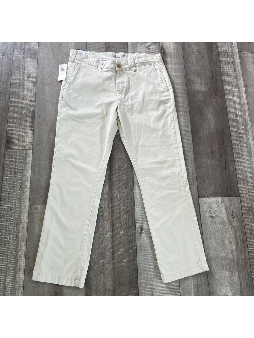 IZOD Saltwater Stretch Flat-Front Straight Fit Chino Pants 34x30 Khakis $70 MSRP